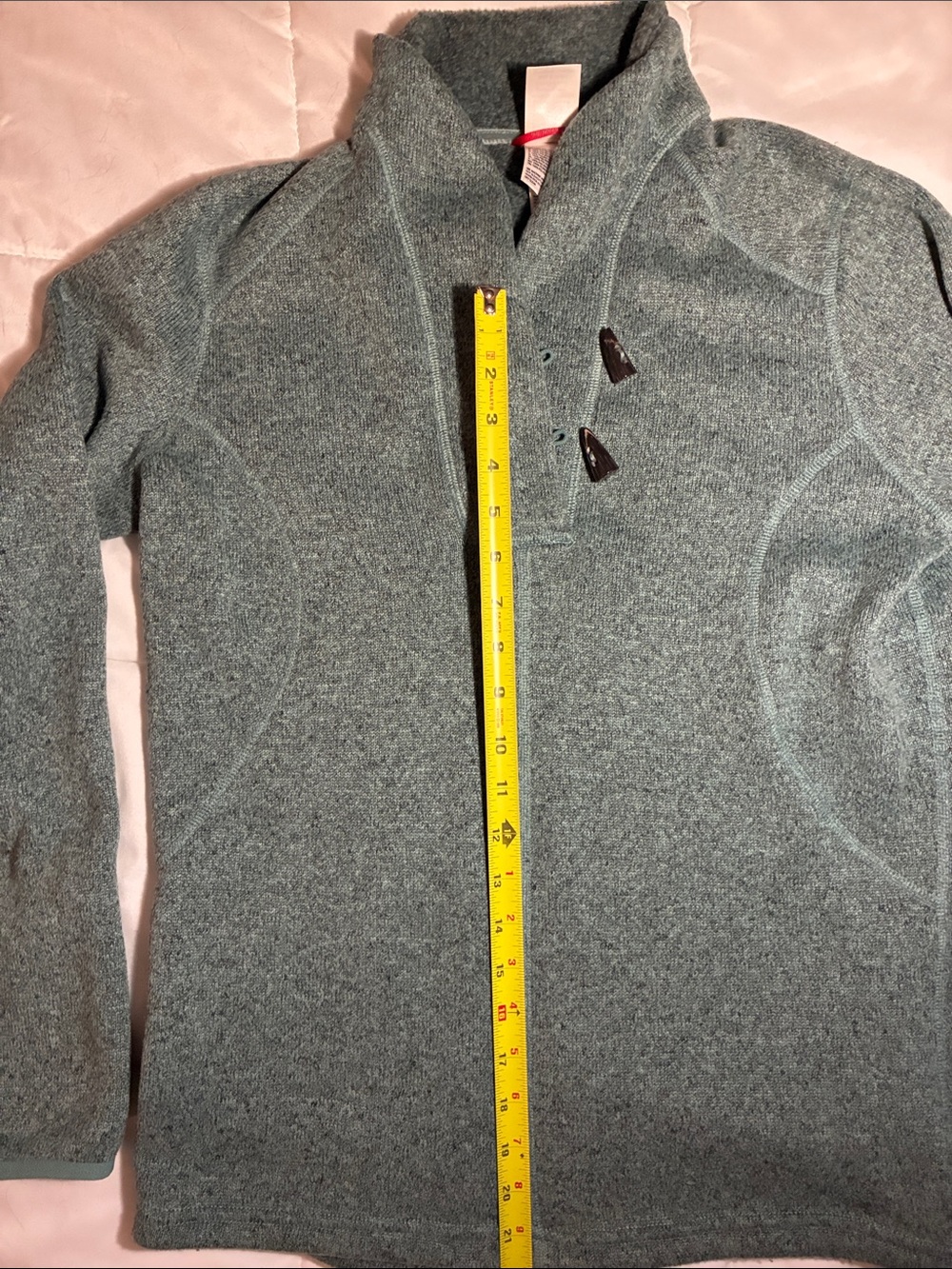 The North Face Women's Funnel Neck Fleece Pullover Teal Green Size Large - Picture 7 of 10